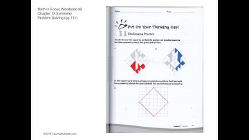 MIF Workbook 4B Solutions Chapter 13 Symmetry Pg131 to 132