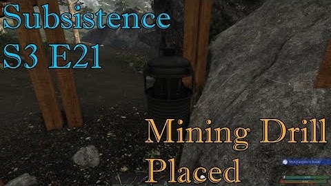 Mining Drill Placed!!!  Let
