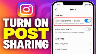 How To Turn On Post Sharing On Instagram Stories (easy tutorial)
