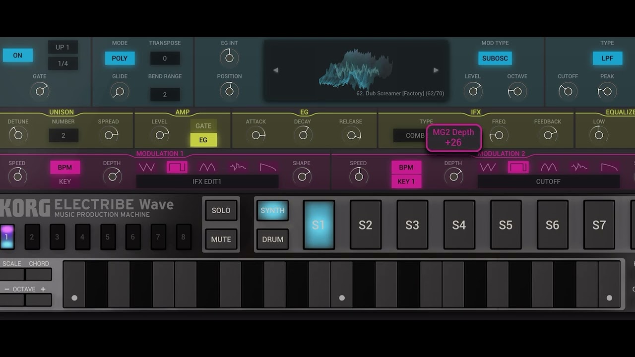 Jamuary2026: ambient improvisation Korg Electribe Wave