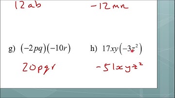 Unit 6 lesson 3: Multiplying monomials