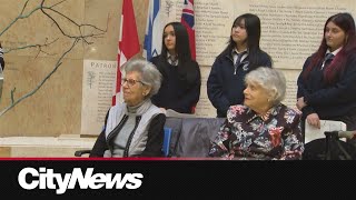 Holocaust survivors share their stories with students
