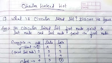 Circular linked list in data structure | what is circular linked list? And it