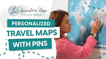 World map push pins - Pin Adventure map - Showcase - All colors