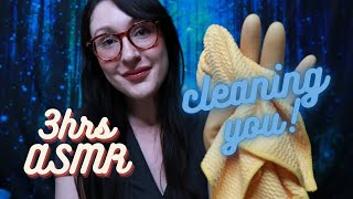ASMR Glove Girl cleans you compliation 🧤🧽 3 hours of cleaning you with latex and long rubber gloves