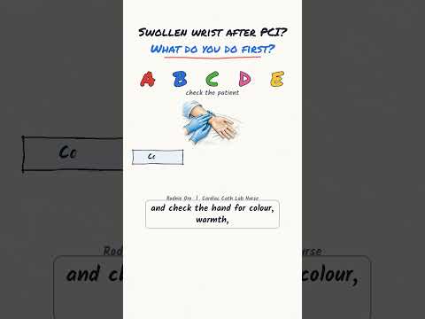 Swollen wrist after PCI? A nurse's answer #Shorts