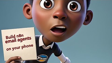 How to build a simple email agent in n8n with your phone