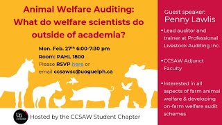 Animal Welfare Auditing Seminar | Penny Lawlis