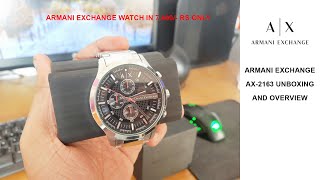 ARMANI EXCHANGE AX-2163 WATCH  I  UNBOXING AND OVERVIEW  I  FACTORY SERVICED WATCH