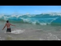 P.O.V. Massive wave at Big Beach in Maui wipes swimmers out!