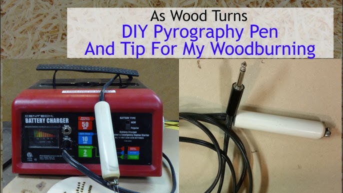 Homemade Easy Pyrography Pen DIY (Wood Burning Hot Pen) 