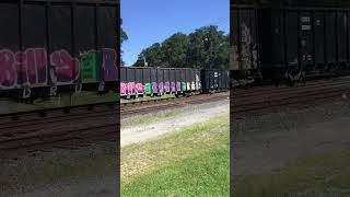 Loaded Trash Train Headed to Sunrise Landfill in Columbus Ohio