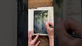 Painting Icicles Using Masking Fluid