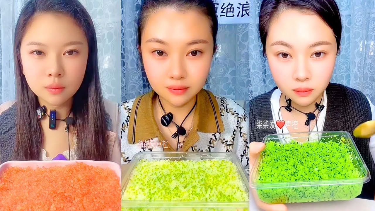 Chinese Colorful Fish Roe ASMR Eating | Soft Pop & Crunch Seafood Mukbang #35