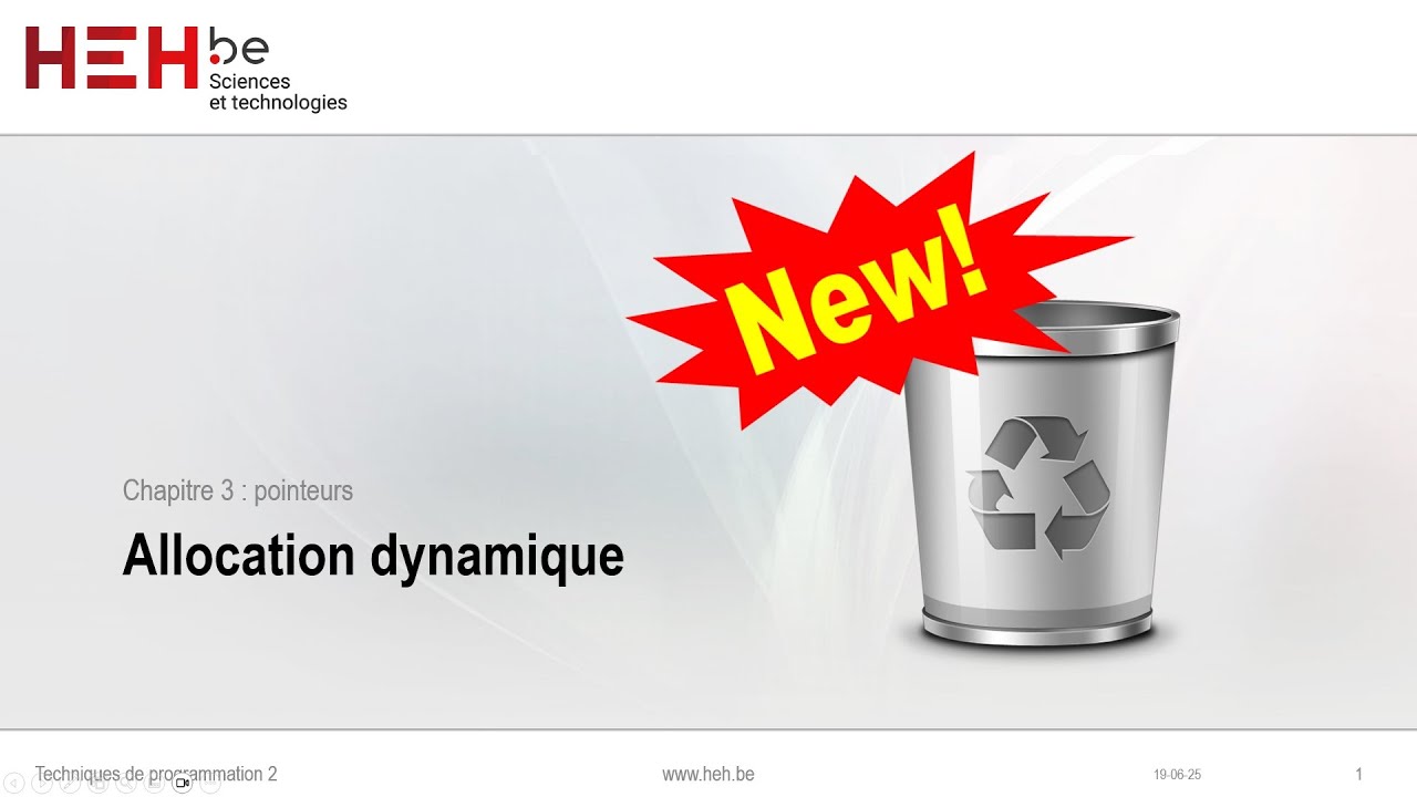 Chapitre 3.3 - Allocation dynamique