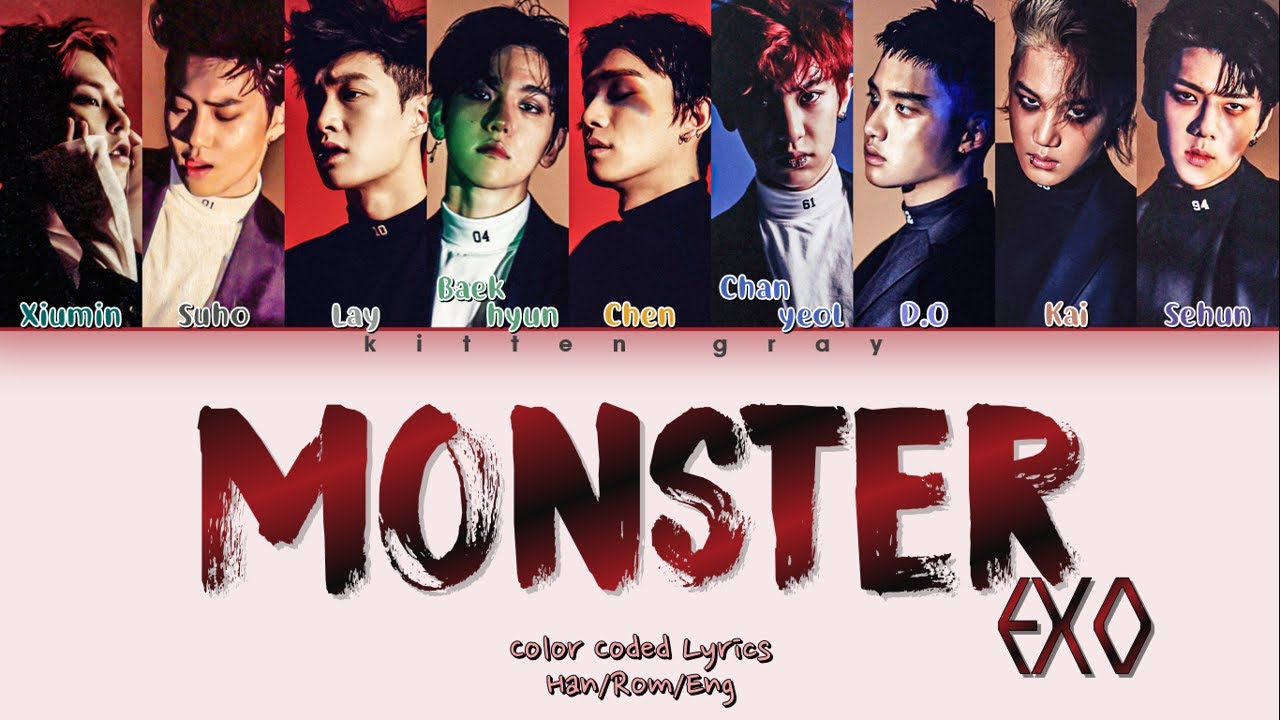 EXO (엑소) – MONSTER (Color Coded Lyrics) (Han/Rom/Eng) (가사) - YouTube