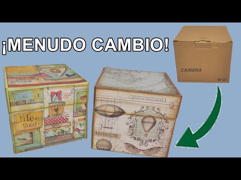 Cómo reciclar cajas de cartón decoradas para ropa