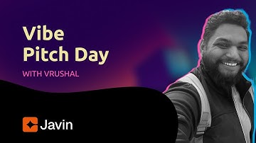 Vibe Pitch Day with Vrushal