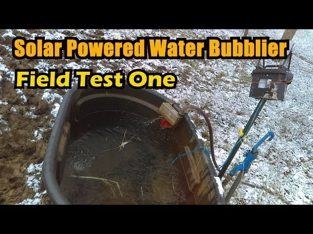 Solar Powered Water BubblierField Test 1 