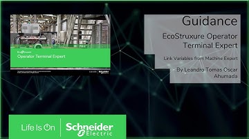 EcoStruxure Machine Expert connection to EcoStruxure Operator Terminal Expert