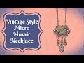 Vintage Style Micro Mosaic Necklace | B'Sue Boutiques
