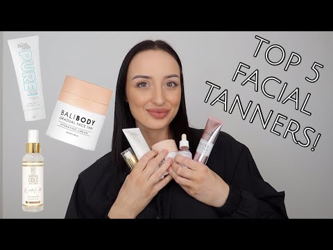 My Current Top 5 Favorite Facial Self Tanners! | BEST Holy Grail Facial Self Tanners!