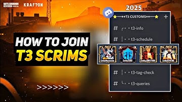 How to Join BGMI Esports in 2025 | Register T3 Scrims in Discord | how to join BGMI custom