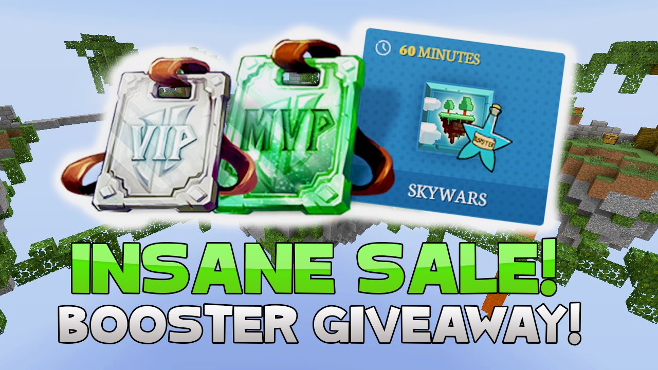 INSANE HYPIXEL SALE! NETWORK BOOSTER GIVEAWAY! (Skywars Booster) YouTube