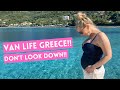 Pregnant, and ON THE EDGE of a cliff | Van life GREECE