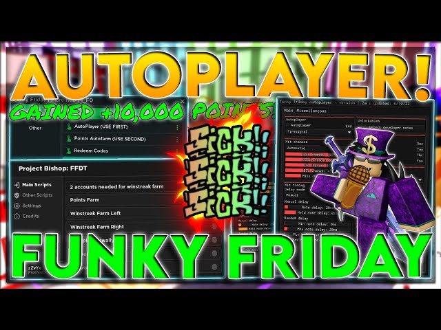 UPDATED] Funky Friday Script / GUI Hack, AUTOPLAY, Winstreak + Points  Farm