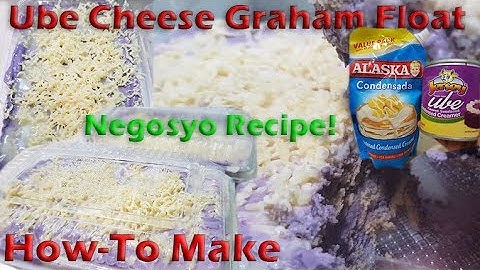 Graham Float | Ube Cheese Graham Float | with costing PangNegosyo |  How to make ube graham float
