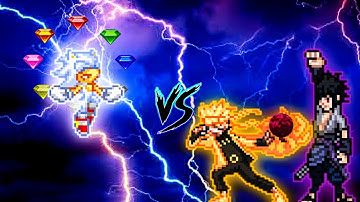 Hyper Sonic V2 OP VS Naruto OP (all form) & Sasuke Indra OP in Jump Force Mugen🤩