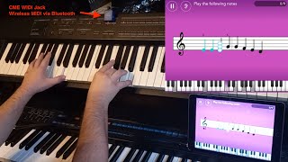 CME WIDI Jack and Simply Piano App explained by Roger Gentile: Connect iPad and keyboard wirelessly screenshot 4