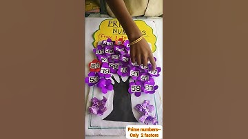 prime numbers from 1 to 100🌟 || maths TLM🌟||colourful🍇