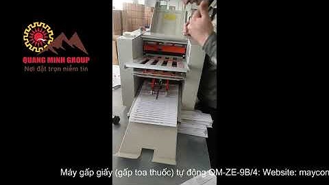 Máy gấp giấy (gấp toa thuốc) tự động QM-ZE-9B/4