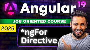 Angular 19 Tutorial #28 ngFor directive | for loop
