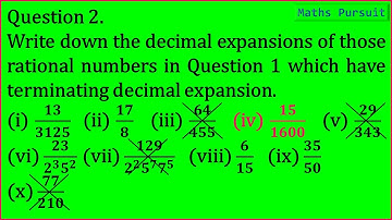 Ex:1.4 Q-2-(iv). Write down the decimal expansions of those rational numbers in Question 1 which hav