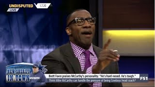 UNDISPUTED - Shannon SURPRISED Brett Favre praises Mike McCarthy's personality: "he's soft & tough"