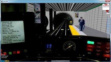 TTC OpenBVE T1 Kennedy to Kipling Station Timelapse