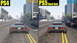 Сравнение GTA 5 PS4 и PS5 | Время загрузки, графика, тест FPS