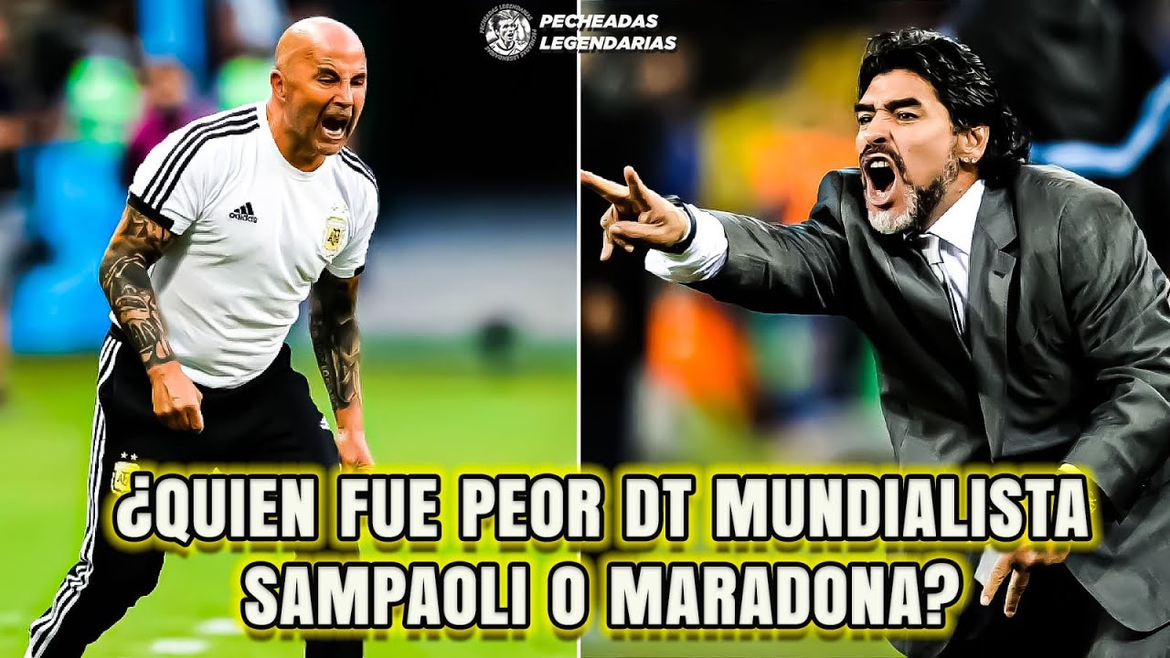 ¿Quien hizo peor Mundial: Maradona o Sampaoli?