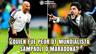 ¿Quien hizo peor Mundial: Maradona o Sampaoli?