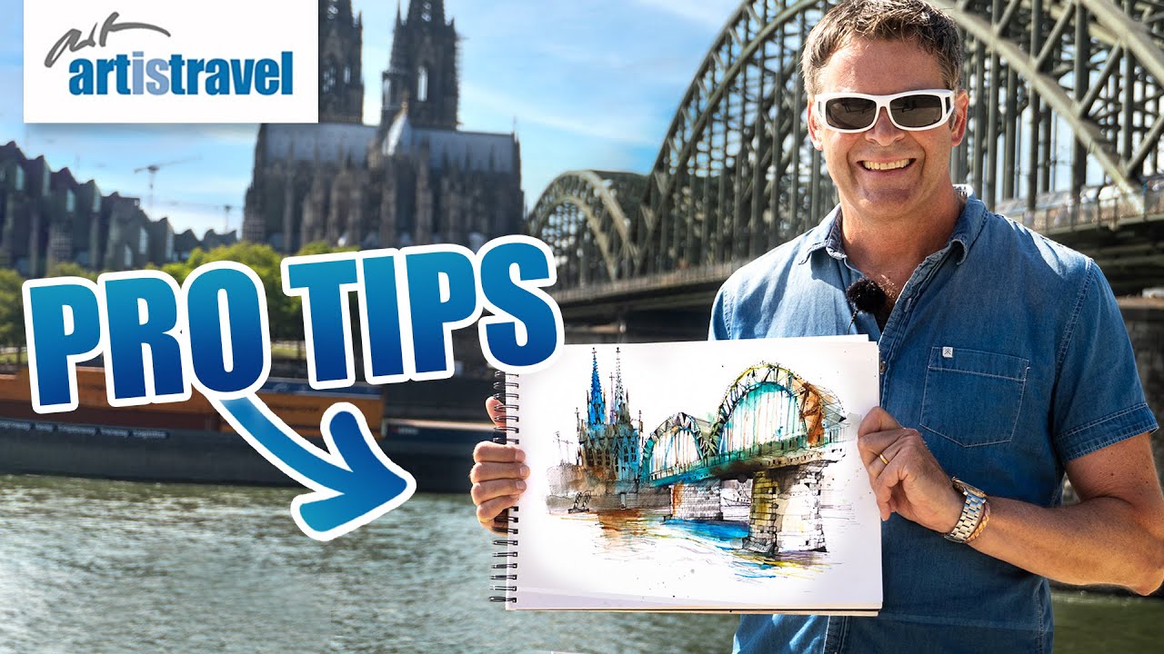 SKETCHING Cologne with Watercolor & Brush Pens | Ian Fennelly