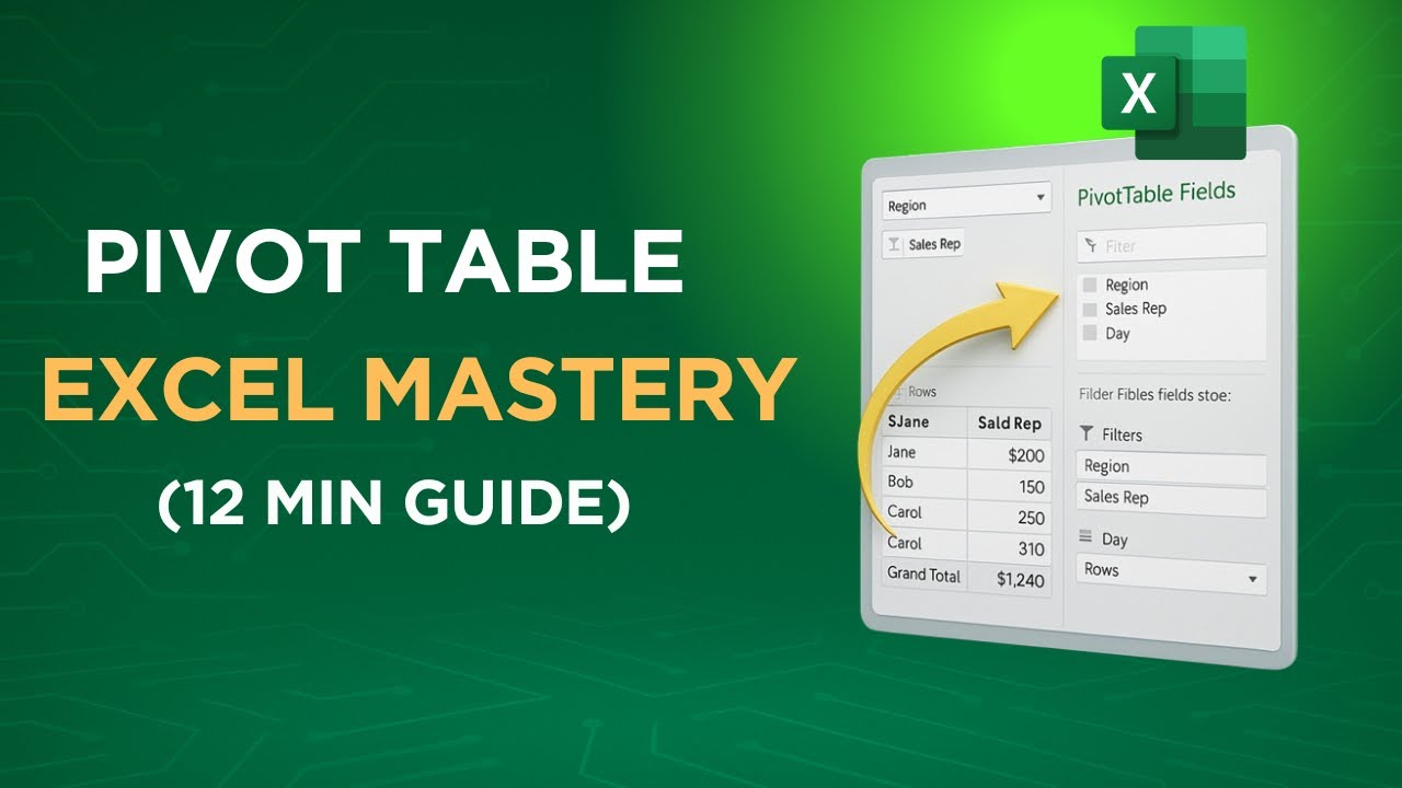 Excel Pivot Tables Tutorial: Step-by-Step Guide with Real Sales Data ...