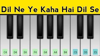Dil Ne Ye Kaha Hain Dil Se Piano Tutorial | Akshay Kumar, Shilpa Shetty | Dhadkan Resimi