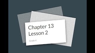 My Math Flip Chapter 13 Lesson 2