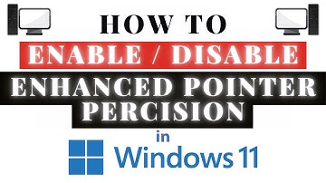 How To Enable Or Disable Mouse Pointer Precision In Windows 11 : Step-By-Step Tutorial