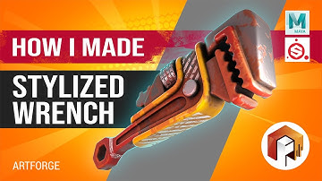 3D Modelling Timelapse - Stylized Wrench