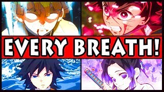 All 15 Battle Styles & Their Powers Explained! (Demon Slayer / Kimetsu no Yaiba Every Breath Style)