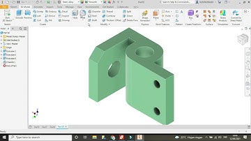 Autodesk Inventor Tutorial #2 | 3D Modeling Basic Beginners MS Rod Bracket